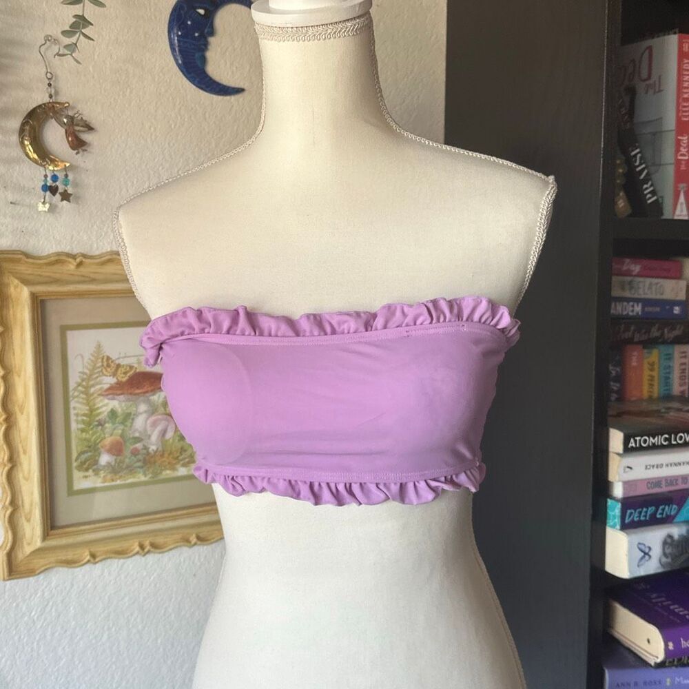 SHEIN size small light purple strapless bikini top